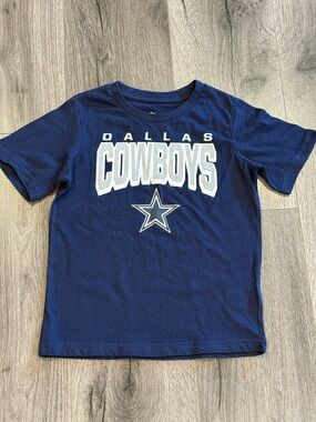 💜NFL Dallas Cowboys Navy Blue Graphic Tee for Kids Unisex